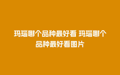 玛瑙哪个品种最好看 玛瑙哪个品种最好看图片