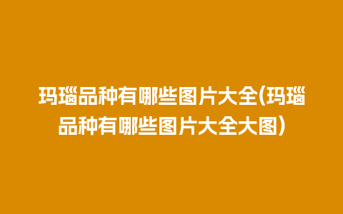 玛瑙品种有哪些图片大全(玛瑙品种有哪些图片大全大图)