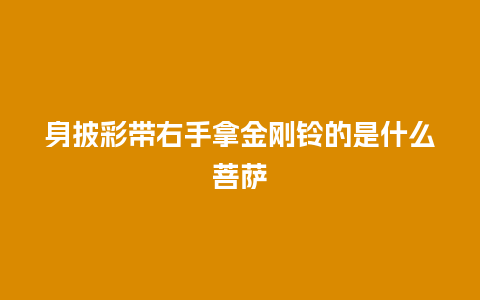 身披彩带右手拿金刚铃的是什么菩萨